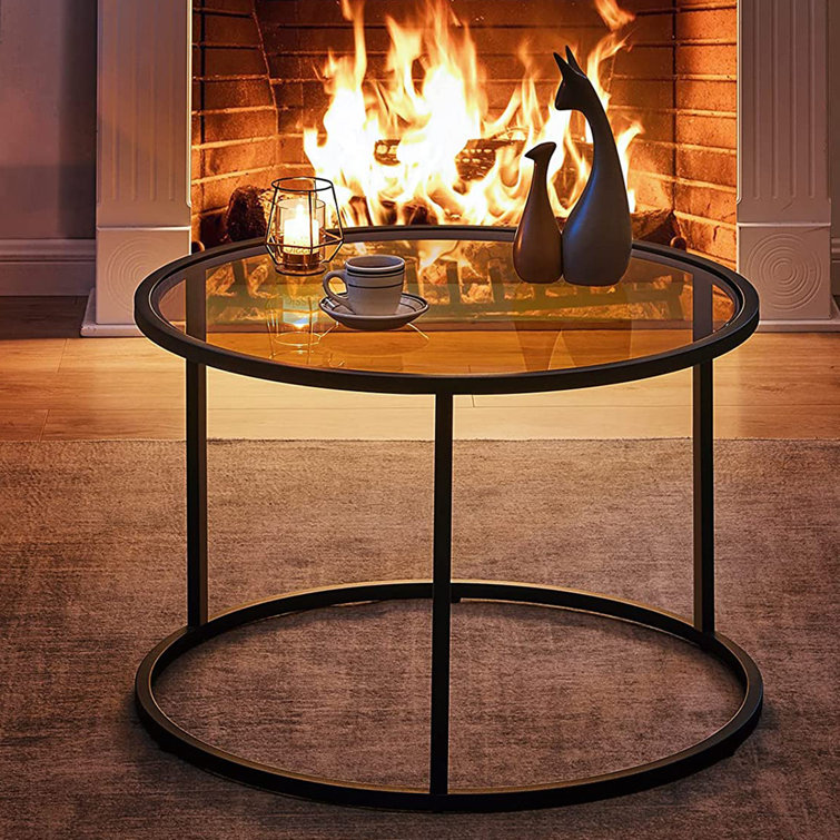 Small glass center deals table